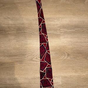 Robert Talbott Men's Geometric Red Tie